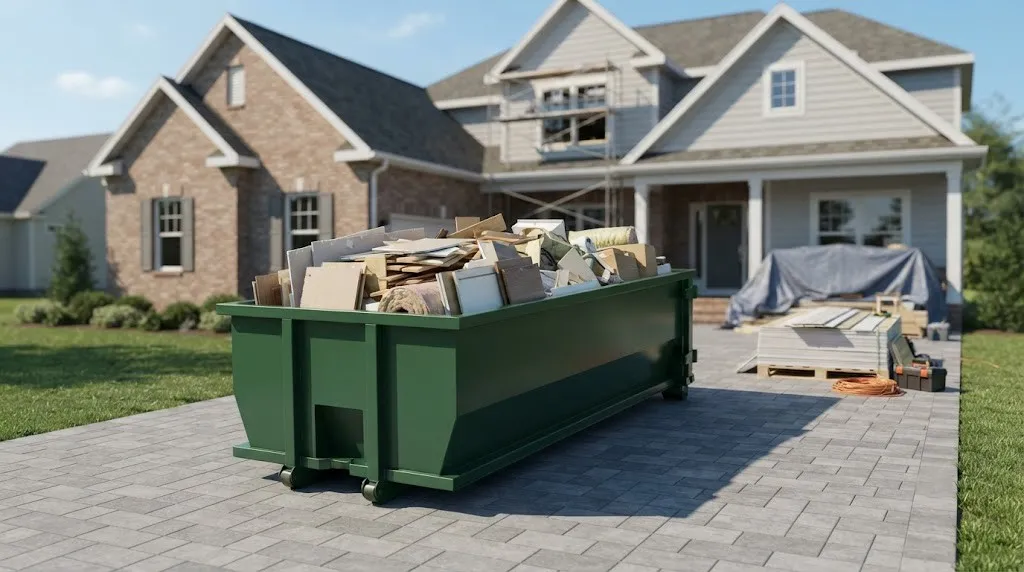 20 yard dumpster rental from our Fairfield fleet
